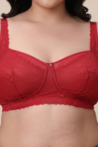 Zivame La Flamme True Curv Double Layered Non Wired Full Coverage Super Support Bra - Scarlet Smile — thumbnail 4